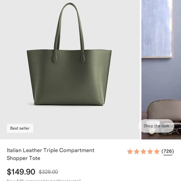 Quince Green Tote Bag - Picture 5 of 5